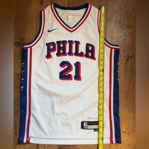medium Joel Embiid Philadelphia 76ers Nike Association Edition Swingman jersey